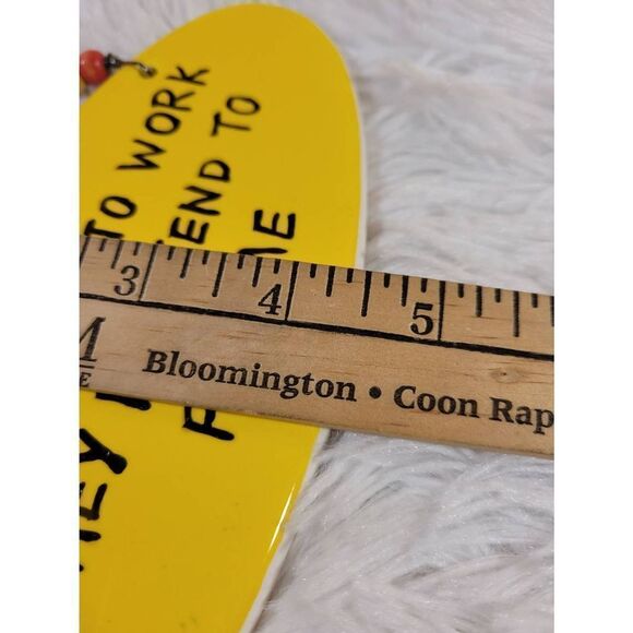 Tumbleweed Pottery Ceramic "I Pretend to Work" Wall Hanging - Picture 3 of 4